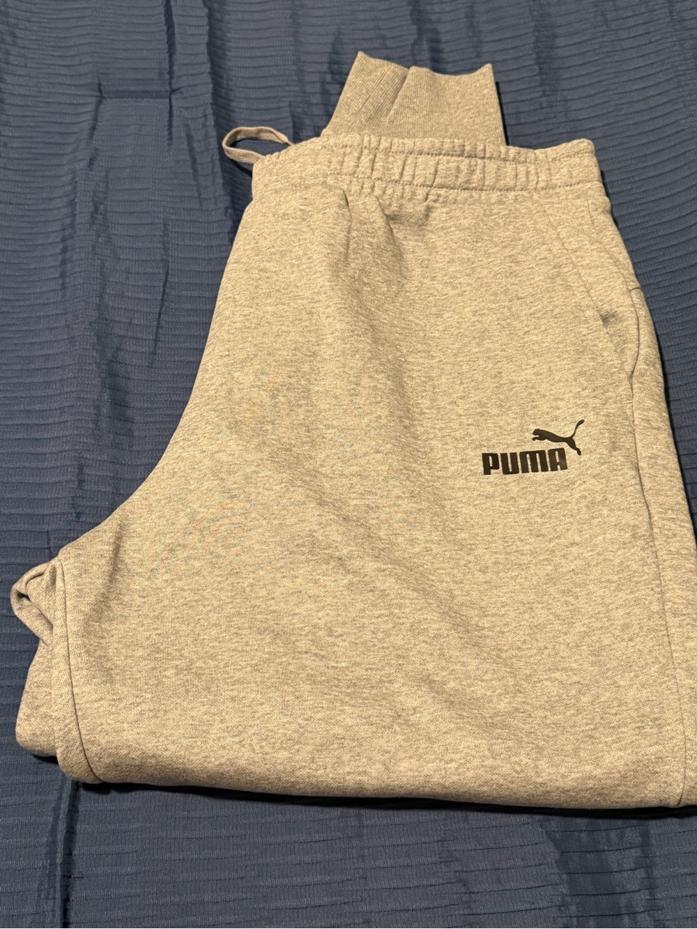 Puma Gray Logo Joggers
